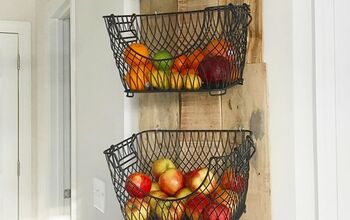  Suporte de frutas e legumes DIY montado na parede