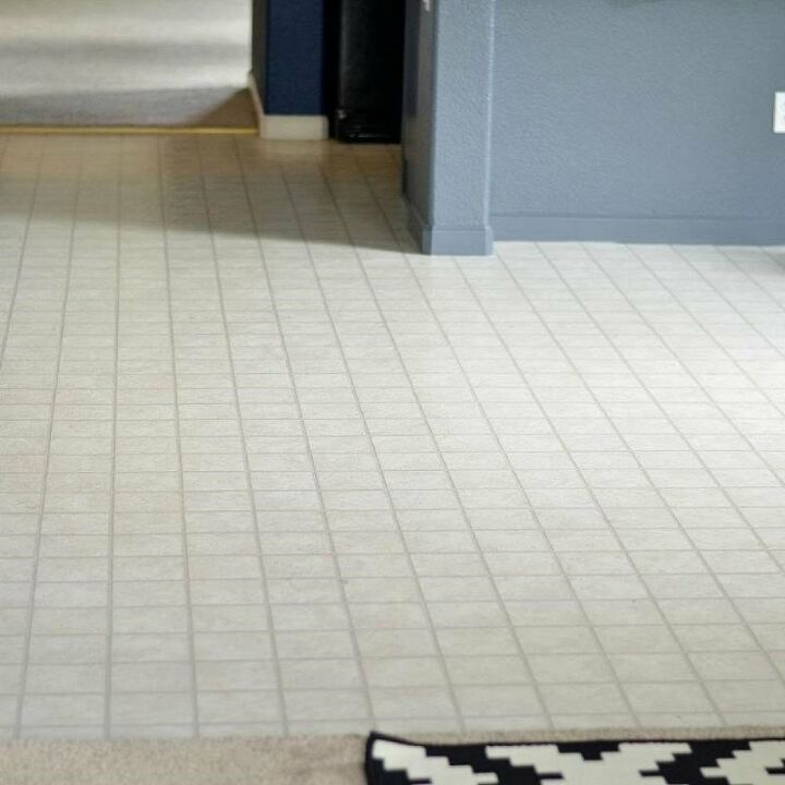 frugally update your floors with linoleum flooring and painting, Painted Linoleum Floors Shavonda AHomeFullofColor