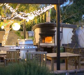 22 maneras de crear la cocina exterior de tus sueos, Cocina al aire libre con horno de pizza Nikki Wills