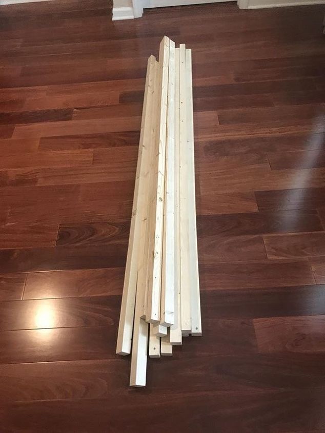 how to build a king bed with a stylish diy chevron headboard, Posts for making the bed