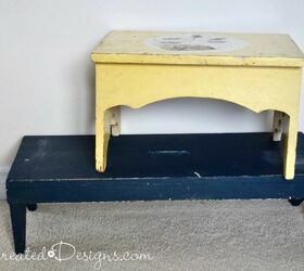 transforming vintage benches with scandinavian inspired stencils