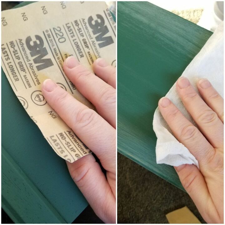 jewelry box makeover using metal leaf