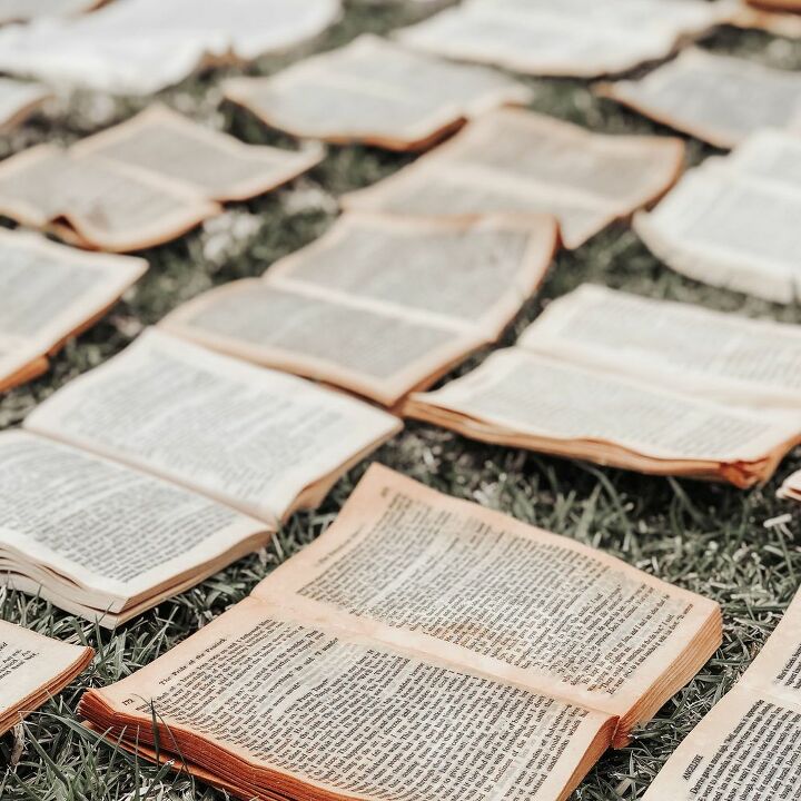 diy faux vintage book wall art installation