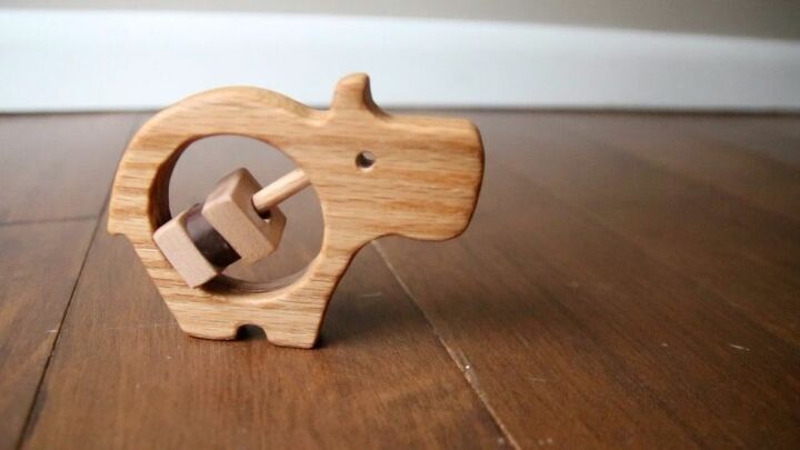 how to make a wood baby rattle