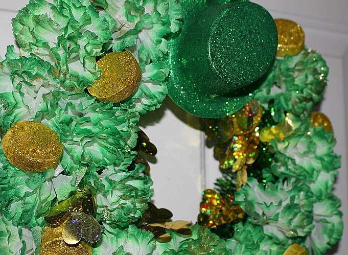 easily make a fun dollar store st patrick s day wreath