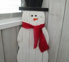 Pallet Snowman