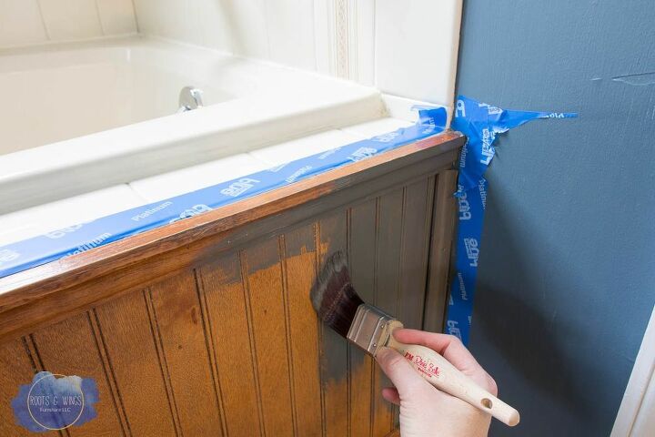 how to paint over that ugly bathroom tile