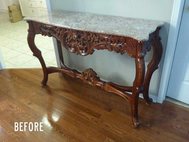 console table rosewood goes rose gold