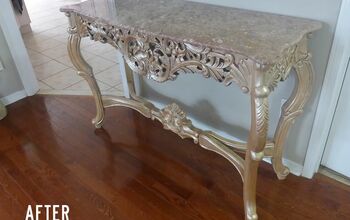 Console Table:  Rosewood Goes Rose Gold