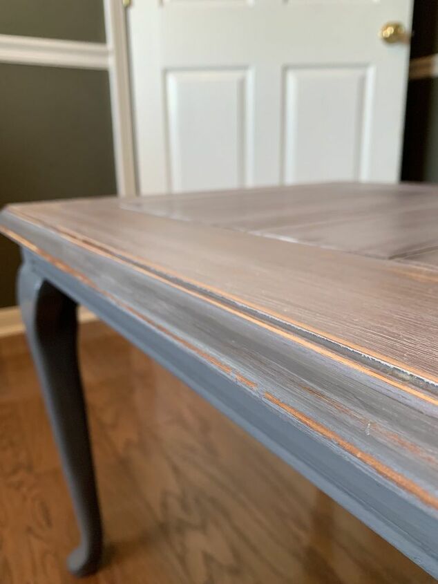 how to antique white stain a table