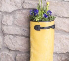 diy spring boot planter