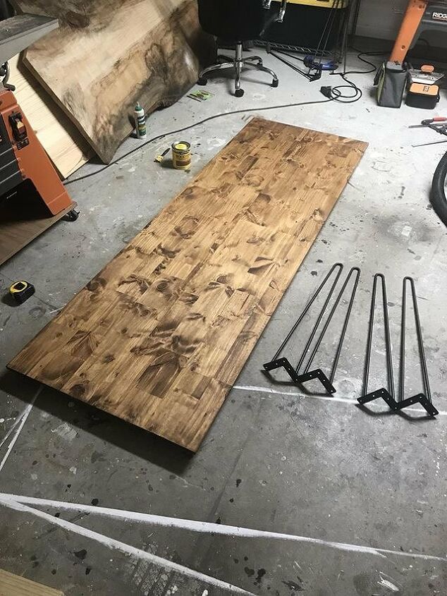 how to make a hairpin leg desk in a few easy steps, Hairpin table legs