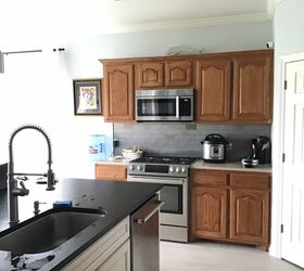 How Can I Update 90 S Golden Oak Kitchen Cabinets Hometalk