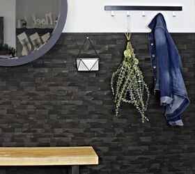 how to create a dramatic wall accent using wood shims