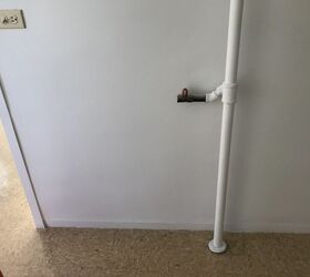 can i build around an exposed gas pipe
