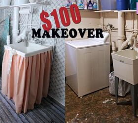 laundry room makeover on a super tight budget