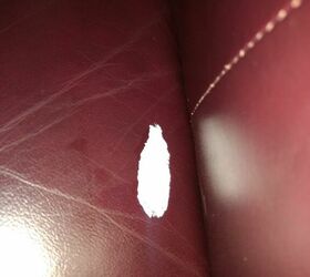 q how do i remove oil based paint from a leather recliner