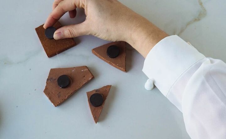wabi sabi inspired broken ceramic magnets
