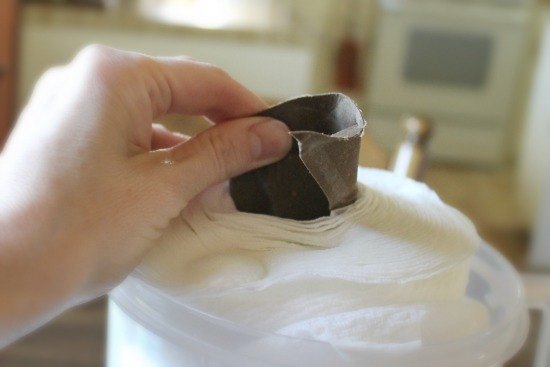 toallitas de limpieza desechables hechas en casa