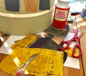 fabulous fabric lampshade restyle, Planning design