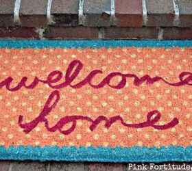 25 great ideas to improve your curb appeal in a weekend, Nothing Says Welcome Home Like Welcome Home