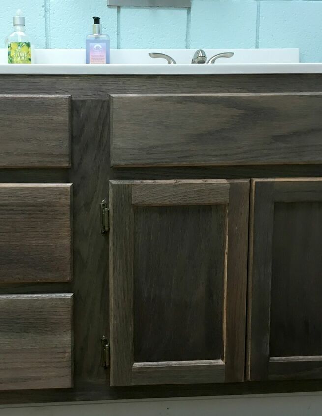 how to take a cabinet from basic to rustic