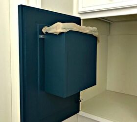 how to build a bathroom cabinet door garbage can