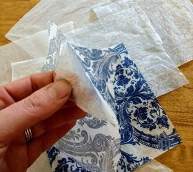 napkin decoupage vases blue and white chinoiserie vase diy craft idea