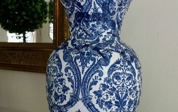 Napkin Decoupage Vases, Blue and White Chinoiserie Vase DIY Craft Idea