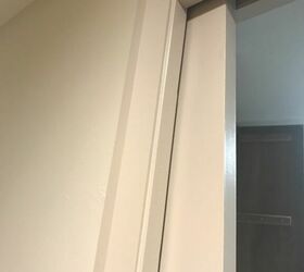 how do i thread a sliding door built into the wall