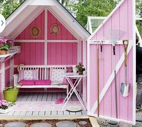 18 diy shed building plans to inspire you to make your own backyard re, Turn the Man Cave Concept on its Head With a She Shed