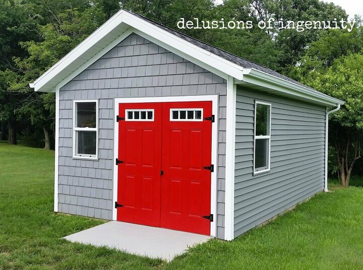 18 diy shed building plans to inspire you to make your own backyard re, A New DIY Shed Made of the Same Building Materials as a House