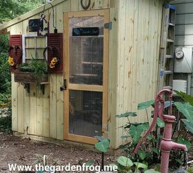 18 diy shed building plans to inspire you to make your own backyard re, DIY Potting Shed With Plenty of Storage Space