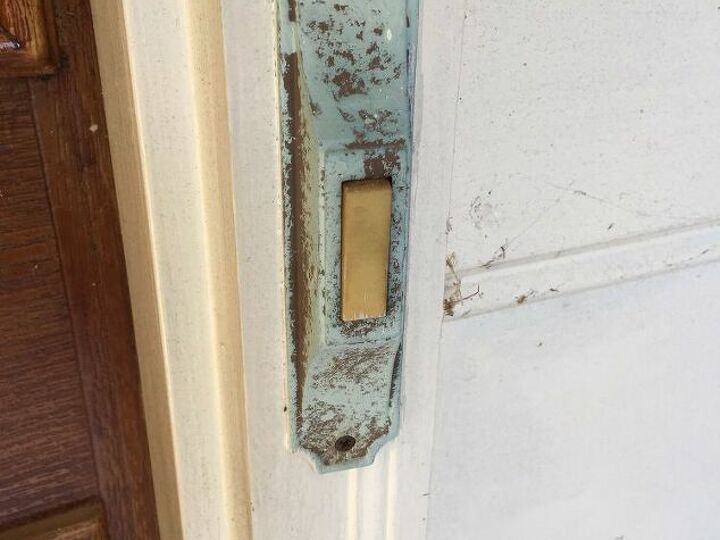 q can i paint or stain the hardware on my front door