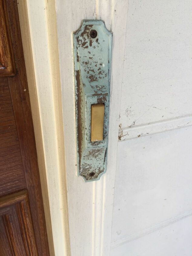 q can i paint or stain the hardware on my front door