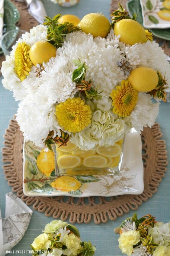 cmo crear un arreglo floral de limn soleado en jarrn