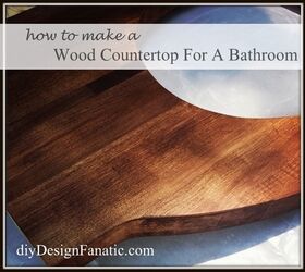 s 11 breathtaking bathroom decor ideas tricks to freshen up your home, Wood Countertop For Our Tiny Bathroom for Les
