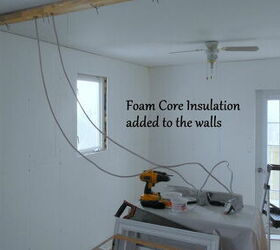 bedroom conversion two become one, Exterior Walls Insulated