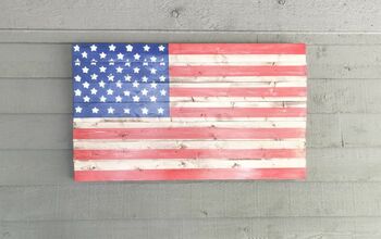 Bandera americana de madera DIY