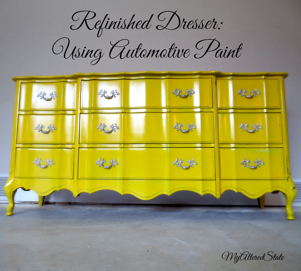 16 furniture paint ideas to transform existing accessories, High Gloss Automotive Furniture Paint Transforms This French Style Dresser