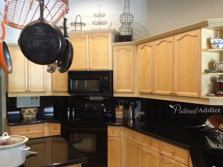 16 furniture paint ideas to transform existing accessories, Updating a Tired Kitchen by Painting Cabinets