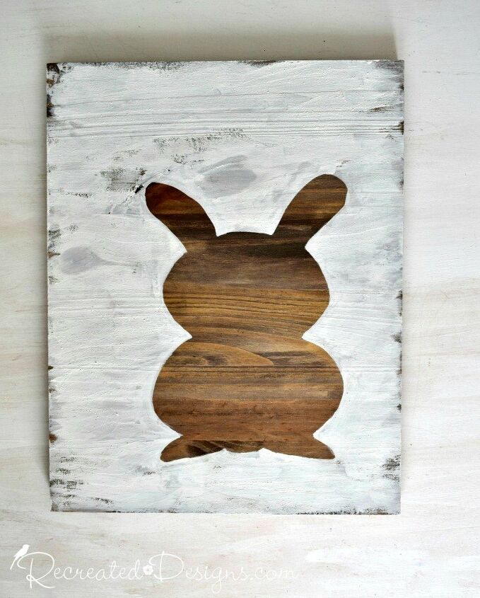 how to make an easy easter bunny sign that will make you smile