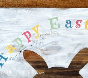 how to make an easy easter bunny sign that will make you smile