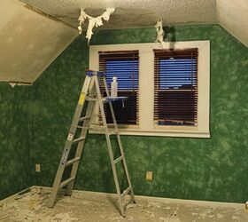 how to remove popcorn ceilings without breaking the bank or your back, Sarah s Big Idea