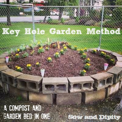 20 ideias de bricolage para redefinir seu espao ao ar livre em um oramento, M todo Keyhole Garden Bed um composto e uma cama de jardim em um