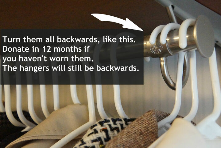 16 brillantes trucos de organizacin de armarios para hacer la vida ms fcil, Filtra la ropa que no usas