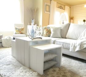 17 diy coffee table ideas to transform your living space, This 3 In 1 DIY Coffee Table is the Epitome of Storage