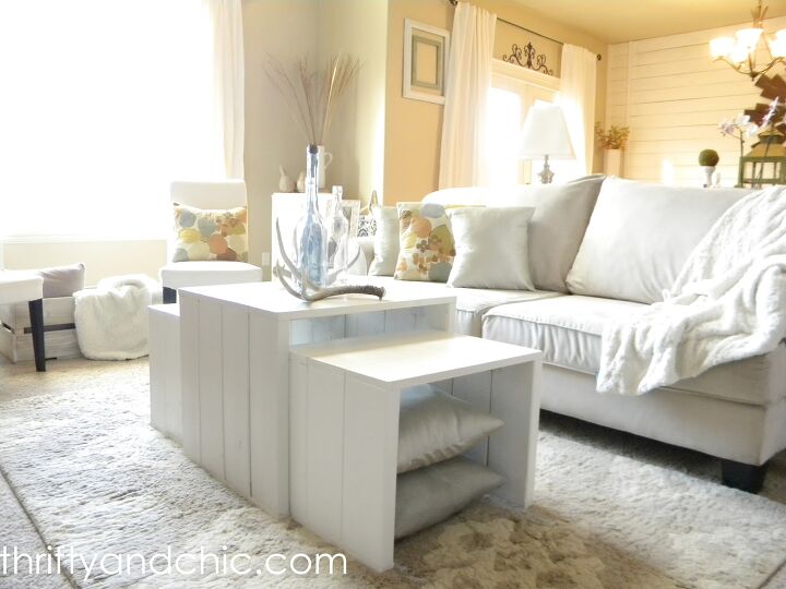 17 diy coffee table ideas to transform your living space, This 3 In 1 DIY Coffee Table is the Epitome of Storage
