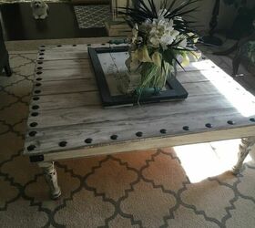 17 diy coffee table ideas to transform your living space, Leftover Fence Boards Use them to Build a DIY Rustic Coffee Table