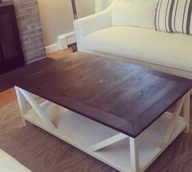 17 diy coffee table ideas to transform your living space, Create This DIY Farmhouse Coffee Table With a Little Woodwork